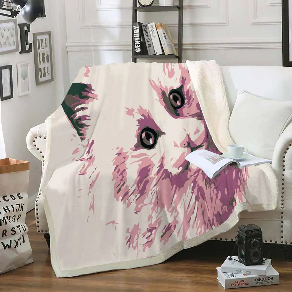 Cat Painting Throw Blanket Super Soft Sherpa Fleece Blanket for Kids Girls Sofa Knee Nap Blanket Cozy TV Blanket Animal 2 Colors
Cat Painting Throw Blanket Super Soft Sherpa Fleece Blanket for Kids Girls Sofa Knee Nap Blanket Cozy TV Blanket Animal 2 Colors