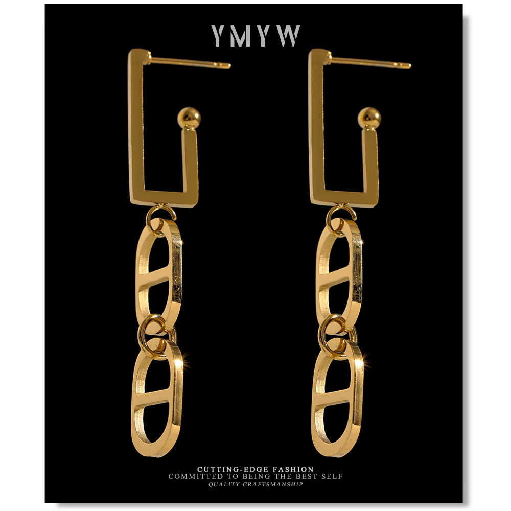 YWYM Stainless Steel Hot Selling Jewelry Geometric Earrings Statement Metal 18 K Plated Trendy Earrings For Women Gift 2021
YWYM Stainless Steel Hot Selling Jewelry Geometric Earrings Statement Metal 18 K Plated Trendy Earrings For Women Gift 2021