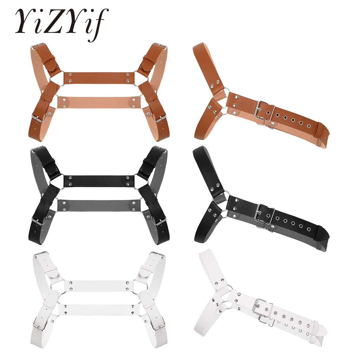 Мужской нагрудный ремень из ПУ кожи, регулируемый ремень в готическом стиле
Мужской нагрудный ремень из ПУ кожи, регулируемый ремень в готическом стиле