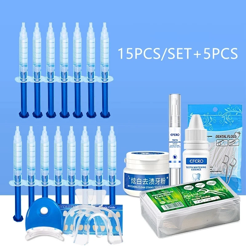 Dental Floss Picks Teeth Toothpicks Stick Teeth Whitening 44% Dental Peroxide Whitening Pen Powder Essence Gel Set 20PCS/SET
Dental Floss Picks Teeth Toothpicks Stick Teeth Whitening 44% Dental Peroxide Whitening Pen Powder Essence Gel Set 20PCS/SET