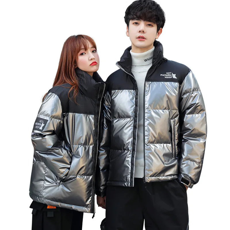 winter 2020 new fashion men's down jacket color matching short winter coat female white duck down lovers' wear
winter 2020 new fashion men's down jacket color matching short winter coat female white duck down lovers' wear