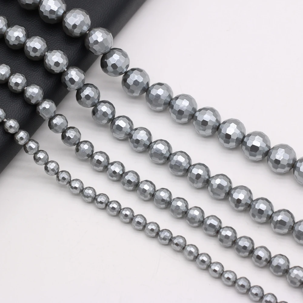 Hot Selling Natural Round Section Grey Loose Pearl Shell Beads Exquisite Making Elegant Necklace Bracelet Jewelry Accessories
Hot Selling Natural Round Section Grey Loose Pearl Shell Beads Exquisite Making Elegant Necklace Bracelet Jewelry Accessories