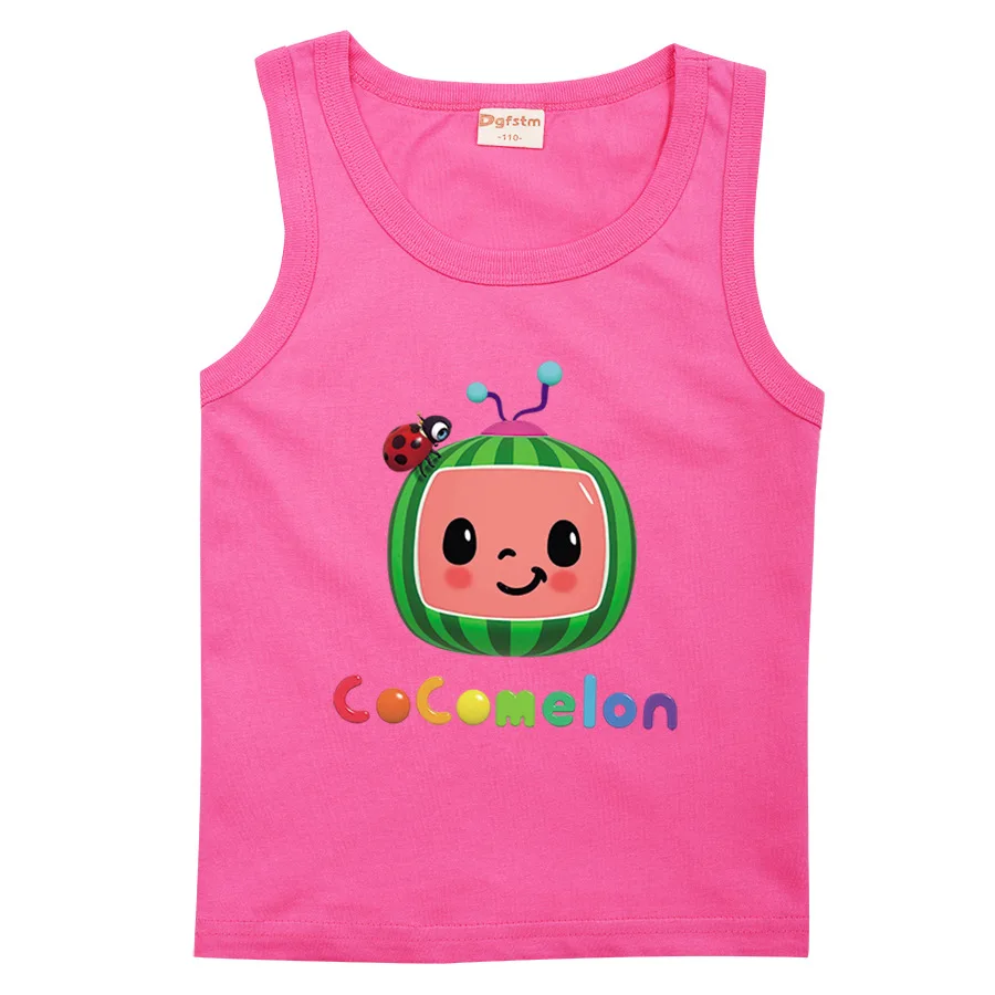 Children's Cartoon Summer Casual Vest The Latest Popular Cocomelon Clothes Baby Girl T Shirt Toddler Boys Cotton Sleeveless Tops
Children's Cartoon Summer Casual Vest The Latest Popular Cocomelon Clothes Baby Girl T Shirt Toddler Boys Cotton Sleeveless Tops