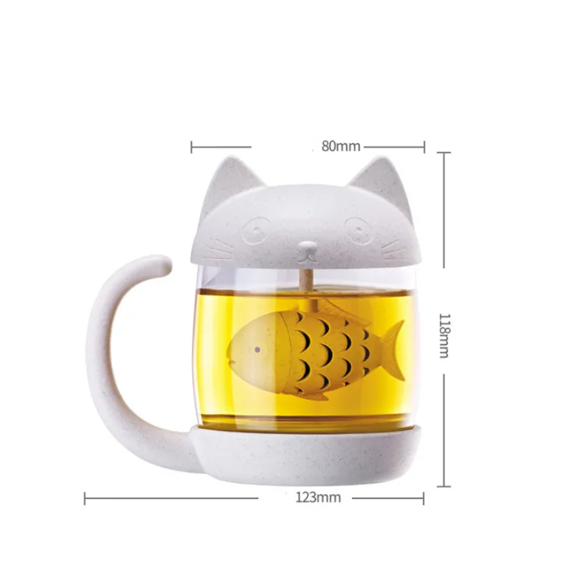 Cute Cat Glass Teacup with Filter Creative Office Water Bottle Teapot Teabags Strainer Transparent Tea Coffee Mugs Drinkware
Cute Cat Glass Teacup with Filter Creative Office Water Bottle Teapot Teabags Strainer Transparent Tea Coffee Mugs Drinkware