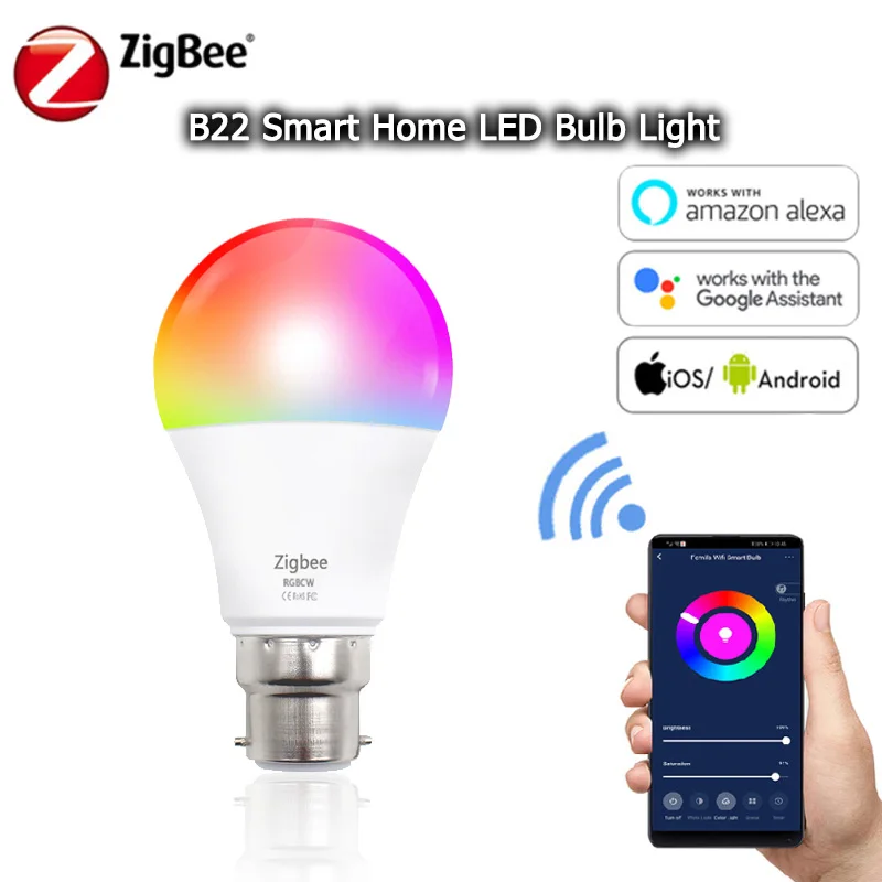 Zigbee Smart Home LED Bulb Light Lamp RGB For Tuya Smart Life Smartthings For Alexa Google Home Timer Color Smart Adjustable
Zigbee Smart Home LED Bulb Light Lamp RGB For Tuya Smart Life Smartthings For Alexa Google Home Timer Color Smart Adjustable