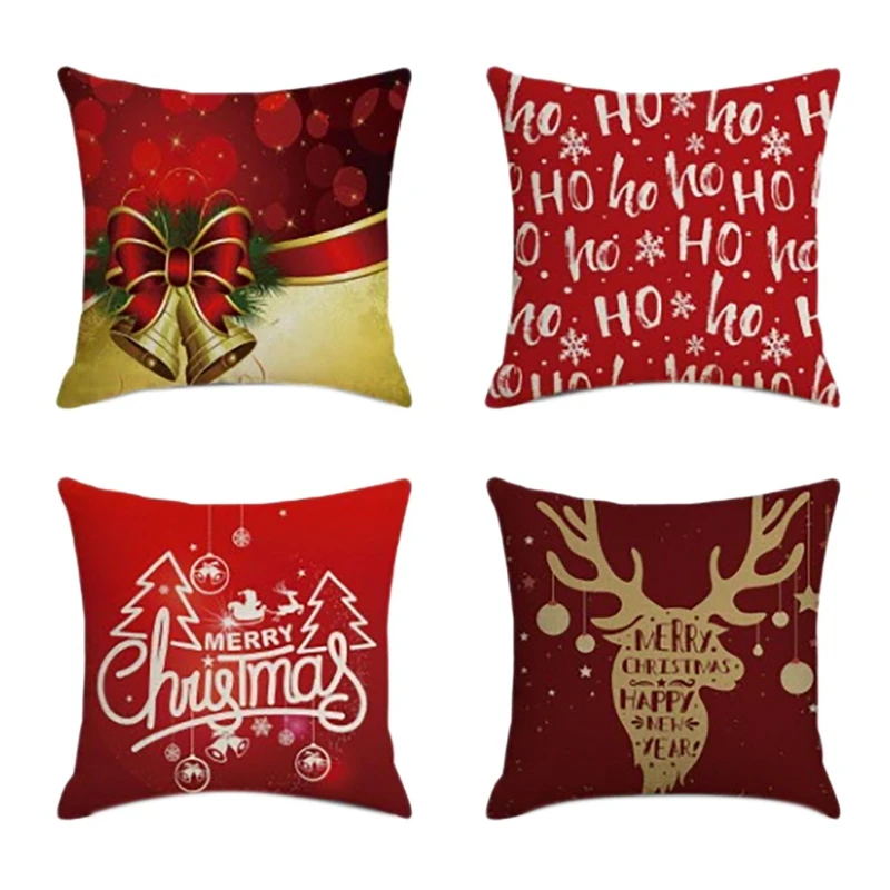 4Pcs Christmas Square Pillowcase Home Decor Linen Pillow Cases Cushion Covers For Sofa Car New Year Pattern 45X45cm
4Pcs Christmas Square Pillowcase Home Decor Linen Pillow Cases Cushion Covers For Sofa Car New Year Pattern 45X45cm