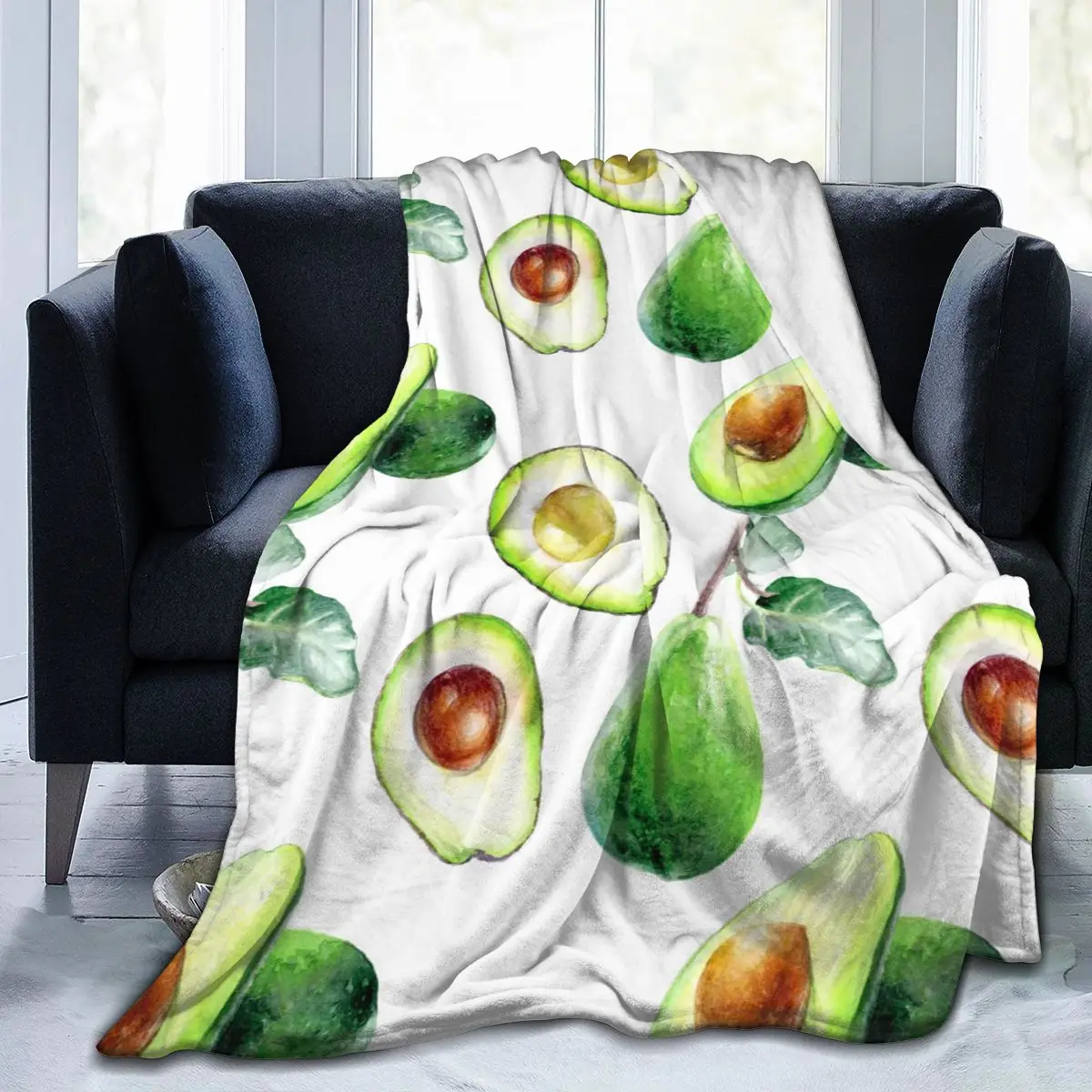 Flannel Blanket Avocado Tropical Watercolor Light Thin Mechanical Wash Warm Soft Blankets Throw on Sofa Bed Travel Patchwork
Flannel Blanket Avocado Tropical Watercolor Light Thin Mechanical Wash Warm Soft Blankets Throw on Sofa Bed Travel Patchwork