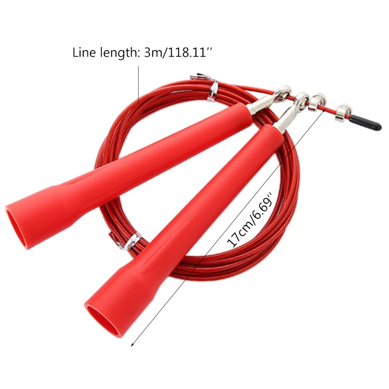 Adjustable Speed Jump Rope Bearing Steel Wire Skipping Rope for Gym Fitness A0KA 
Adjustable Speed Jump Rope Bearing Steel Wire Skipping Rope for Gym Fitness A0KA