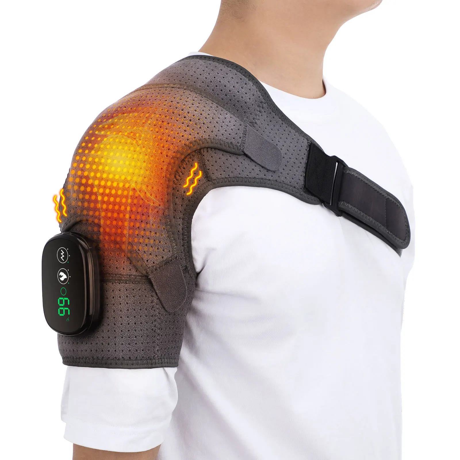 Electric Heating Vibration Massage Heating Shoulder Pad Rechargeable Shoulder and Neck Joints Warm Elderly Health Care Protector
Electric Heating Vibration Massage Heating Shoulder Pad Rechargeable Shoulder and Neck Joints Warm Elderly Health Care Protector