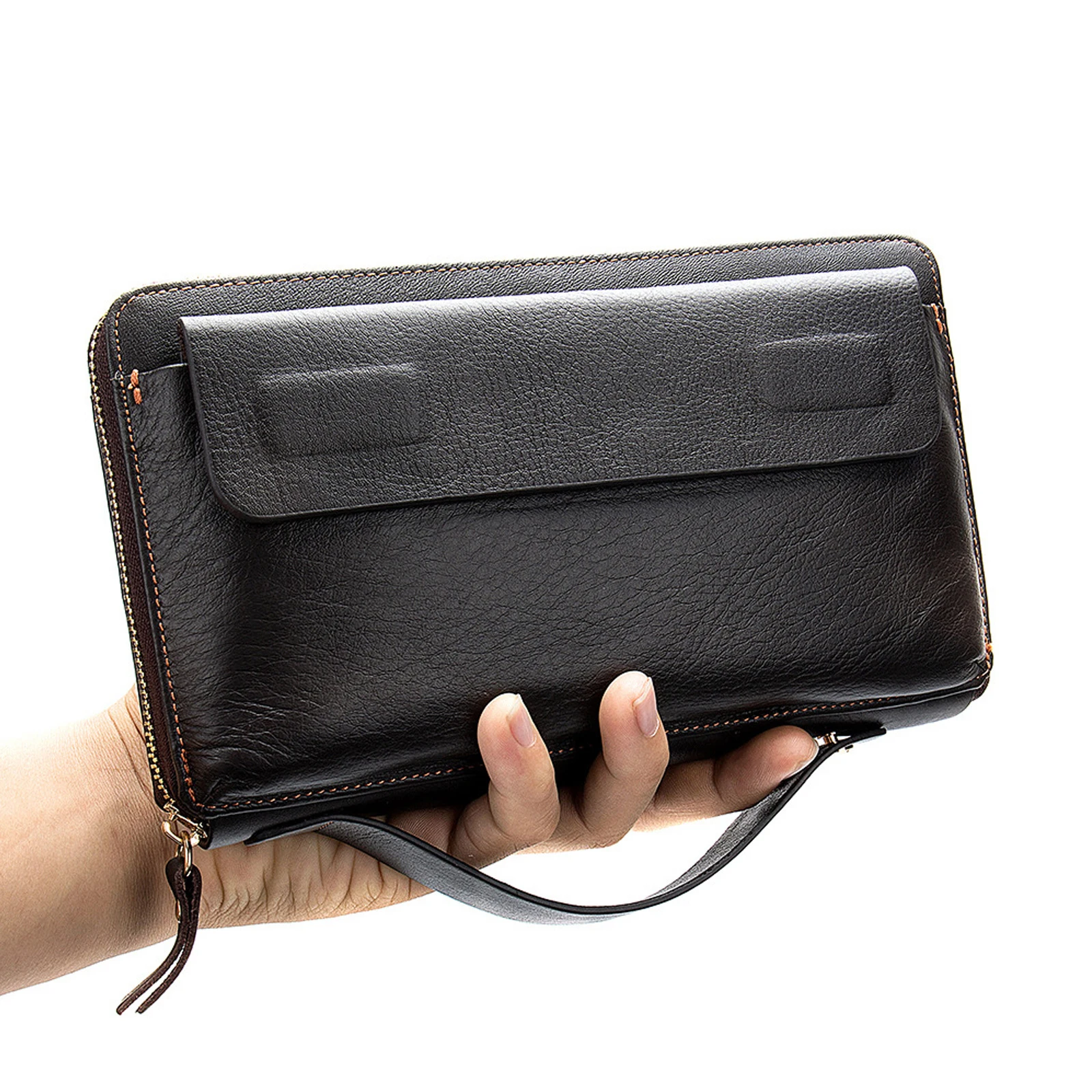 Handbags Men's Clutches Business Leather Wallets Long Card Holders Multi-Card Positions First Layer Cowhide Mobile Phone Bag
Handbags Men's Clutches Business Leather Wallets Long Card Holders Multi-Card Positions First Layer Cowhide Mobile Phone Bag