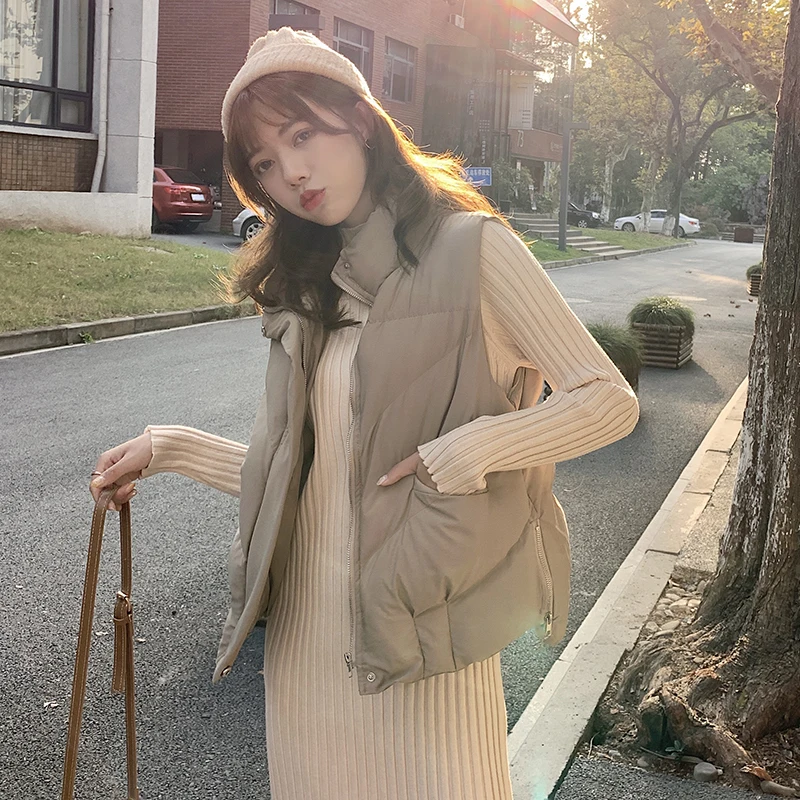 Real shot spot 2021 autumn and winter Korean version new solid color side zipper loose bread suit sleeveless vest
Real shot spot 2021 autumn and winter Korean version new solid color side zipper loose bread suit sleeveless vest