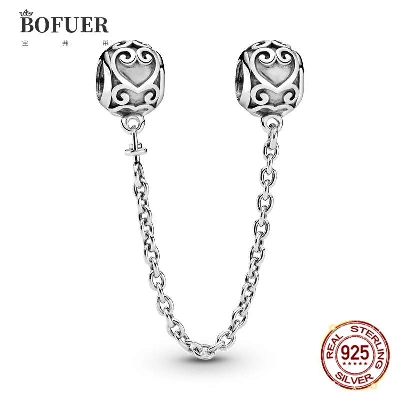 BOFUER New 925 Silver Safety Chain Butterfly Queen Bead Fit Pandora Original Bracelet Charms Beads For Women DIY Jewelry
BOFUER New 925 Silver Safety Chain Butterfly Queen Bead Fit Pandora Original Bracelet Charms Beads For Women DIY Jewelry