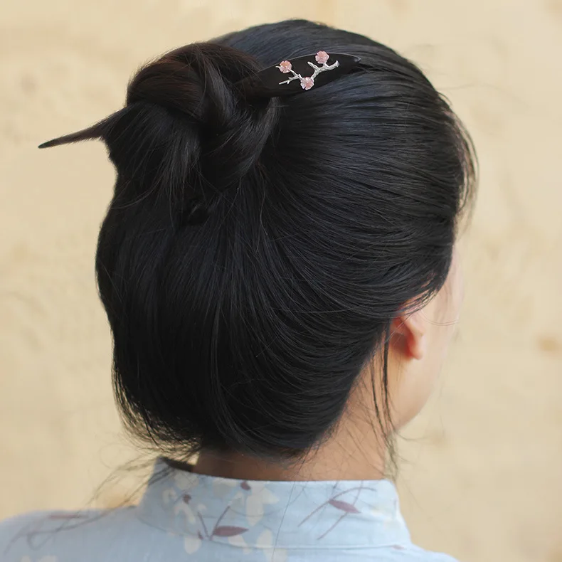 Christmas Jewelry Fashion Hairpin Literary Chinese Style S925 Sterling Silver Hairpin Inlaid Ebony Plum Blossom Hairpin Gift
Christmas Jewelry Fashion Hairpin Literary Chinese Style S925 Sterling Silver Hairpin Inlaid Ebony Plum Blossom Hairpin Gift