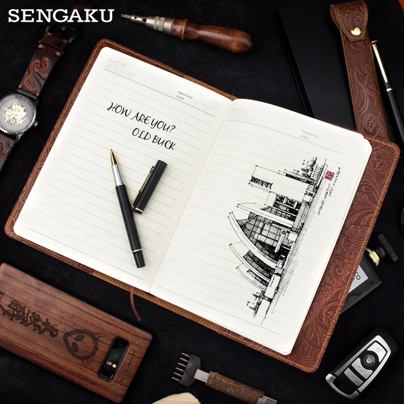 Handmade Retro Agenda Notebook Genuine Leather Cover Notebook Replaceable Paper For School Travel Business
Handmade Retro Agenda Notebook Genuine Leather Cover Notebook Replaceable Paper For School Travel Business
