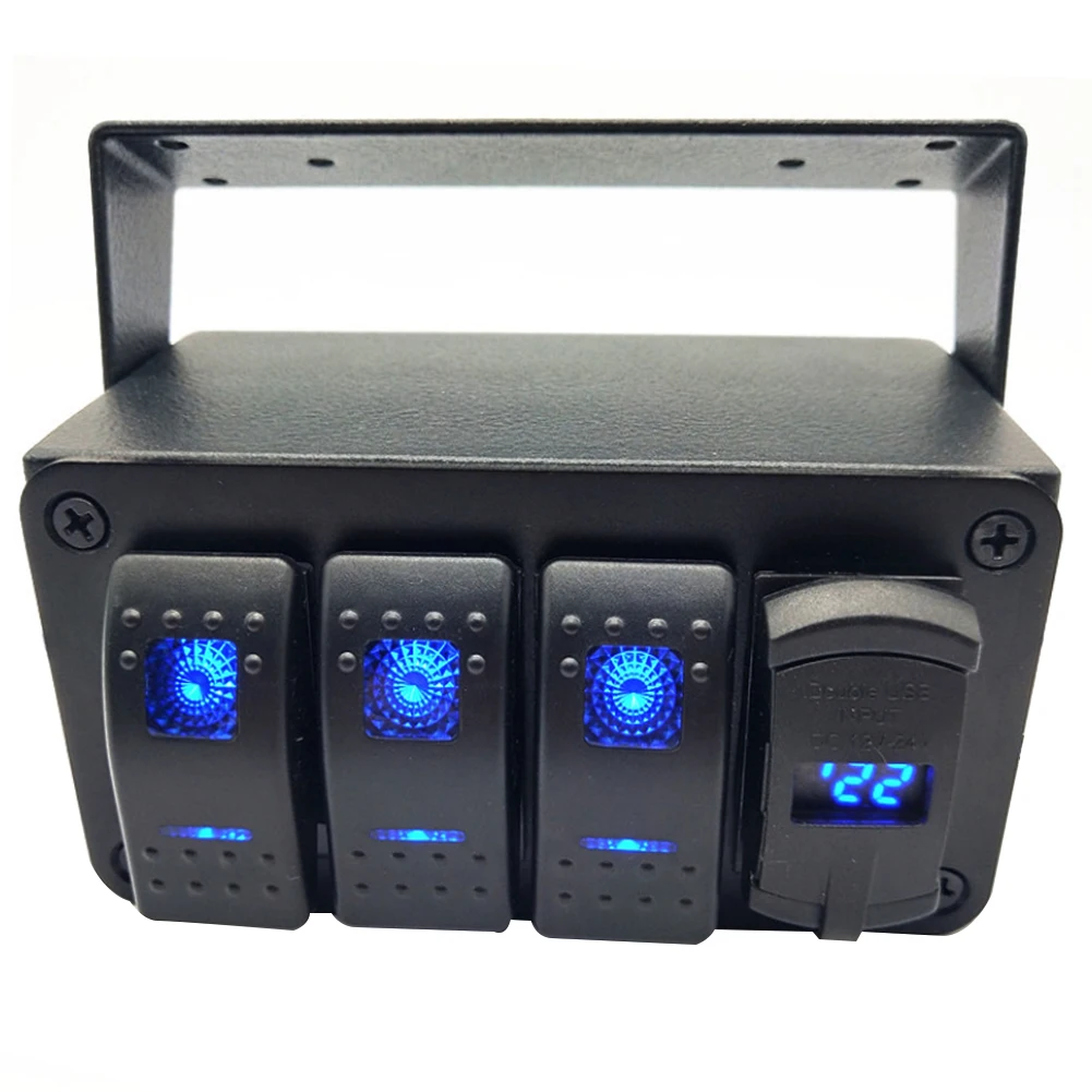 3 Help The Rocker Arm Central Control External Modification 4.8A Dual USB Charger Voltmeter Suitable for Cars Boats Trucks
3 Help The Rocker Arm Central Control External Modification 4.8A Dual USB Charger Voltmeter Suitable for Cars Boats Trucks