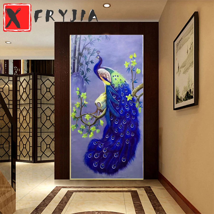 5D Diamond Painting Royal blue peacock and flowers Diamond Mosaic Full Drill Square Diamond Embroidery Pictures Of Rhinestones
5D Diamond Painting Royal blue peacock and flowers Diamond Mosaic Full Drill Square Diamond Embroidery Pictures Of Rhinestones