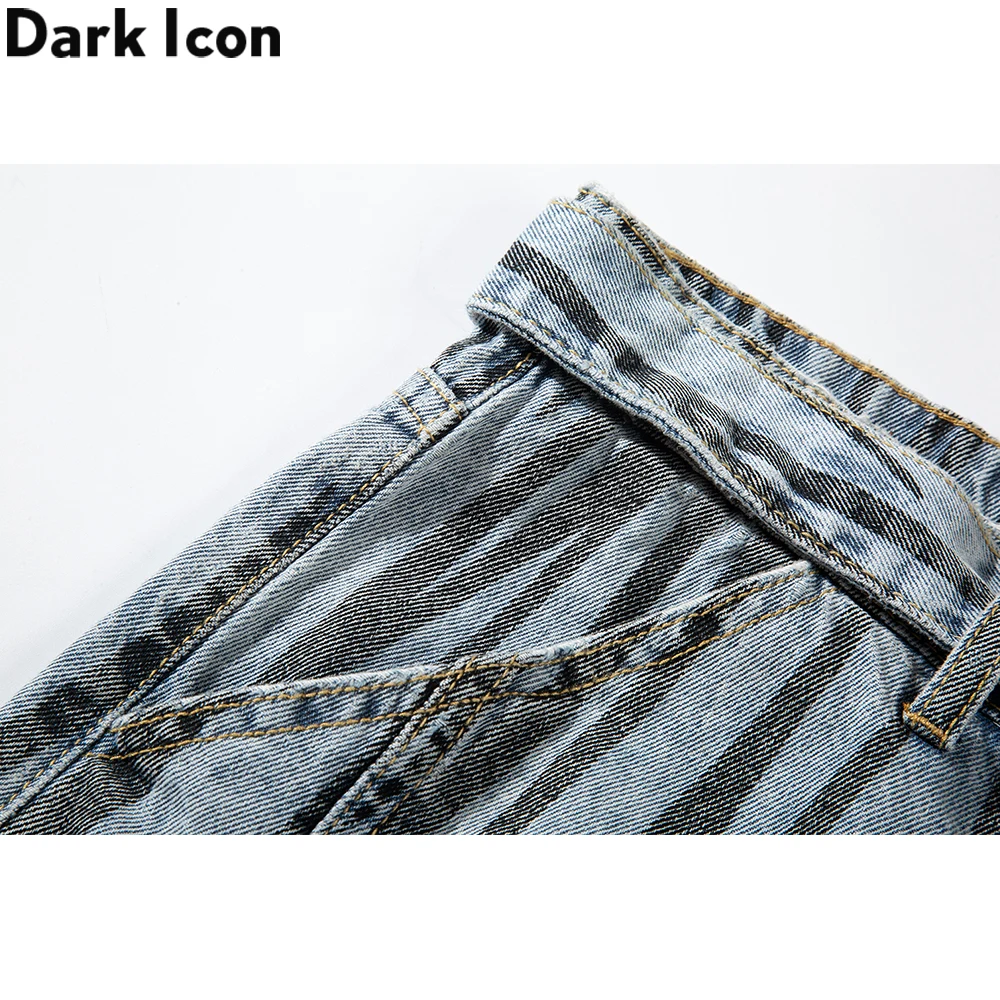 Мужские прямые джинсовые шорты Dark Icon летние мужские с ремешком на талии | Мужская