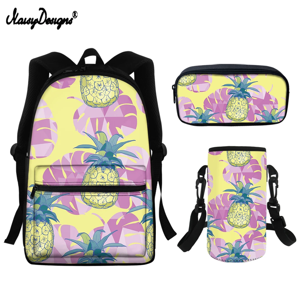 Рюкзак для мальчиков и девочек, 3 шт./компл., с принтом в виде ананасов 
Рюкзак для мальчиков и девочек, 3 шт./компл., с принтом в виде ананасов