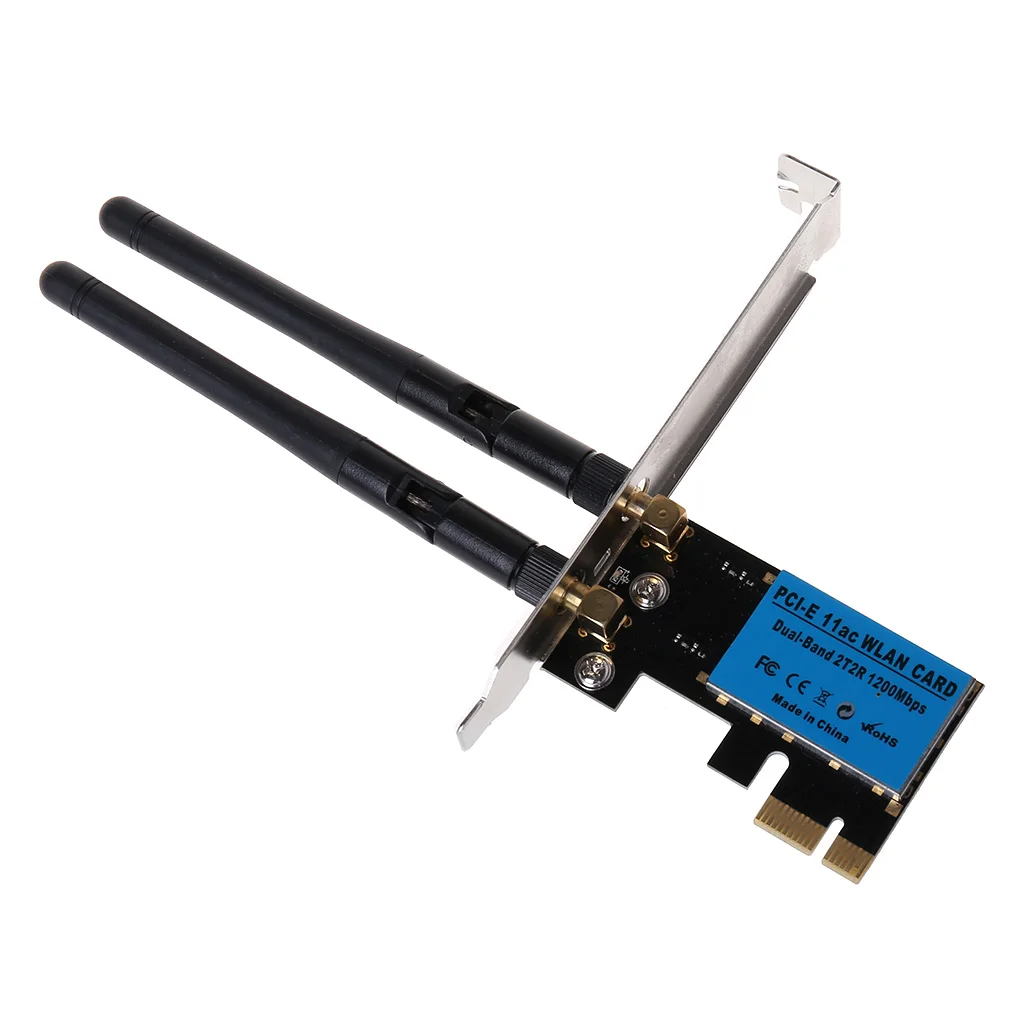 2020 Новинка PCI-E 1200 Мбит/с беспроводная сетевая карта 2,4 ГГц/5 ГГц двухдиапазонный PCI Express WIFI WLAN карта адаптер с антеннами для ПК компьютера
2020 Новинка PCI-E 1200 Мбит/с беспроводная сетевая карта 2,4 ГГц/5 ГГц двухдиапазонный PCI Express WIFI WLAN карта адаптер с антеннами для ПК компьютера