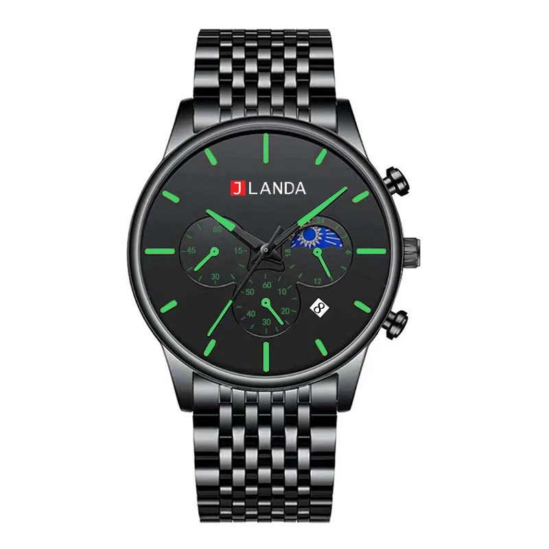 JLANDA Luxury Clock Steel Strap Top Male Watches Sport Casual Chronograph Movement Business Mens Watches Men Quartz Watch J6512
JLANDA Luxury Clock Steel Strap Top Male Watches Sport Casual Chronograph Movement Business Mens Watches Men Quartz Watch J6512