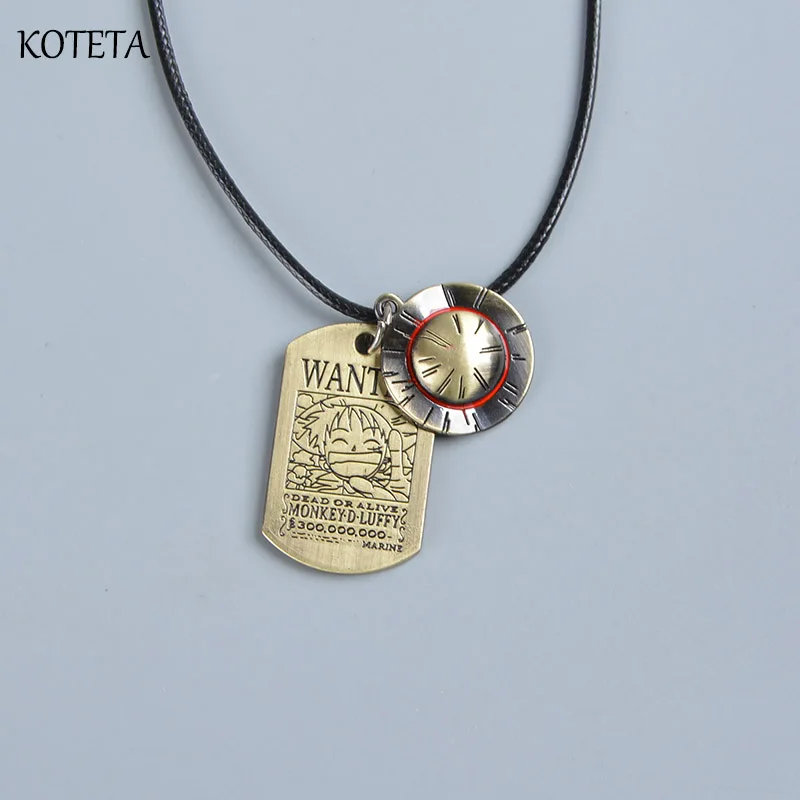 Koteta аниме цельный мультяшный фигурка модели Луффи шляпа металлическая подвеска
