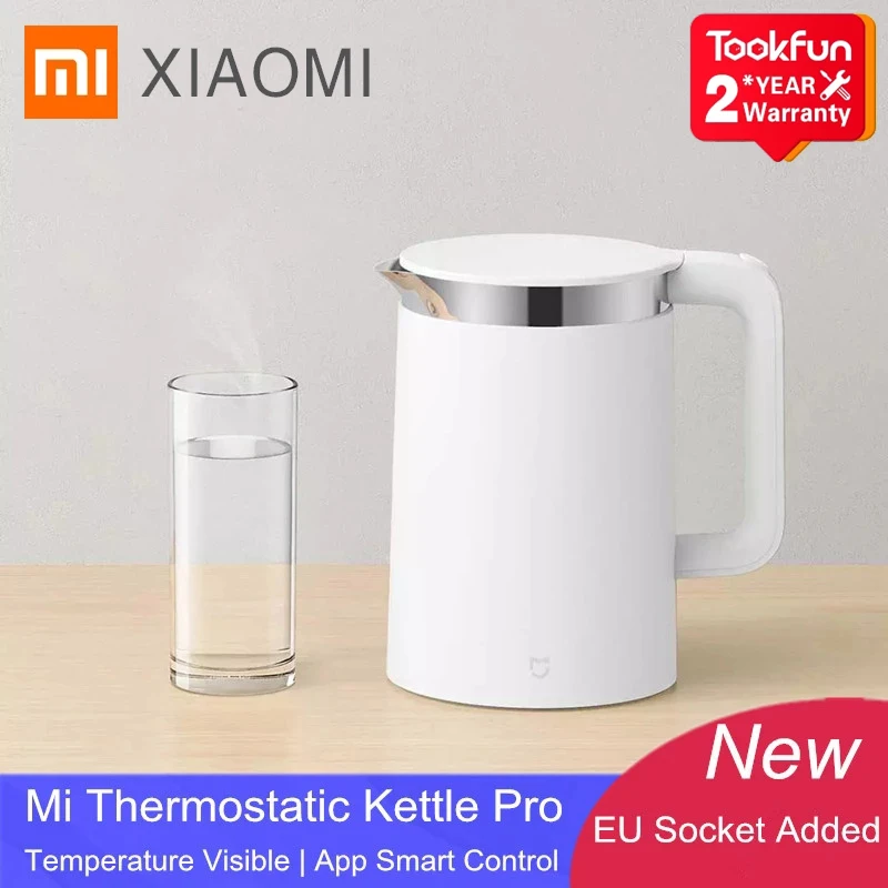 Xiaomi Mijia Smart Electric Water Kettle Pro Thermostatic Fast Boiling Stainless Teapot Mihome App Control Electric Tea Kettle
Xiaomi Mijia Smart Electric Water Kettle Pro Thermostatic Fast Boiling Stainless Teapot Mihome App Control Electric Tea Kettle
