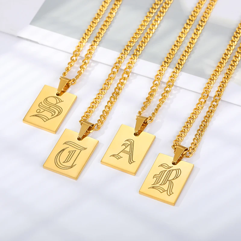 Wholesale Initial Letter Pendant Name Necklacks Necklace For Women Men Chain on the Neck Best Friend Jewelry Gifts Dropshipping
Wholesale Initial Letter Pendant Name Necklacks Necklace For Women Men Chain on the Neck Best Friend Jewelry Gifts Dropshipping