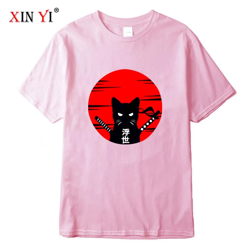XINYI Men's high quality t-shirt 100% cotton loose streetwear Funny anime cat print men tshirt o-neck t-shirt tee shirts tops
XINYI Men's high quality t-shirt 100% cotton loose streetwear Funny anime cat print men tshirt o-neck t-shirt tee shirts tops