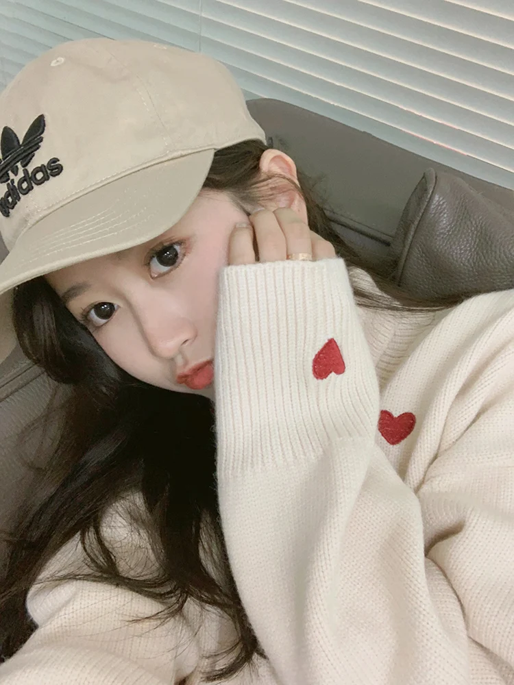 Women's Turtleneck Sweater Loose Love Sweet red heat jumpers Sweater Women Long Sleeve Casual Sweaters Women White Warm Tops
Women's Turtleneck Sweater Loose Love Sweet red heat jumpers Sweater Women Long Sleeve Casual Sweaters Women White Warm Tops