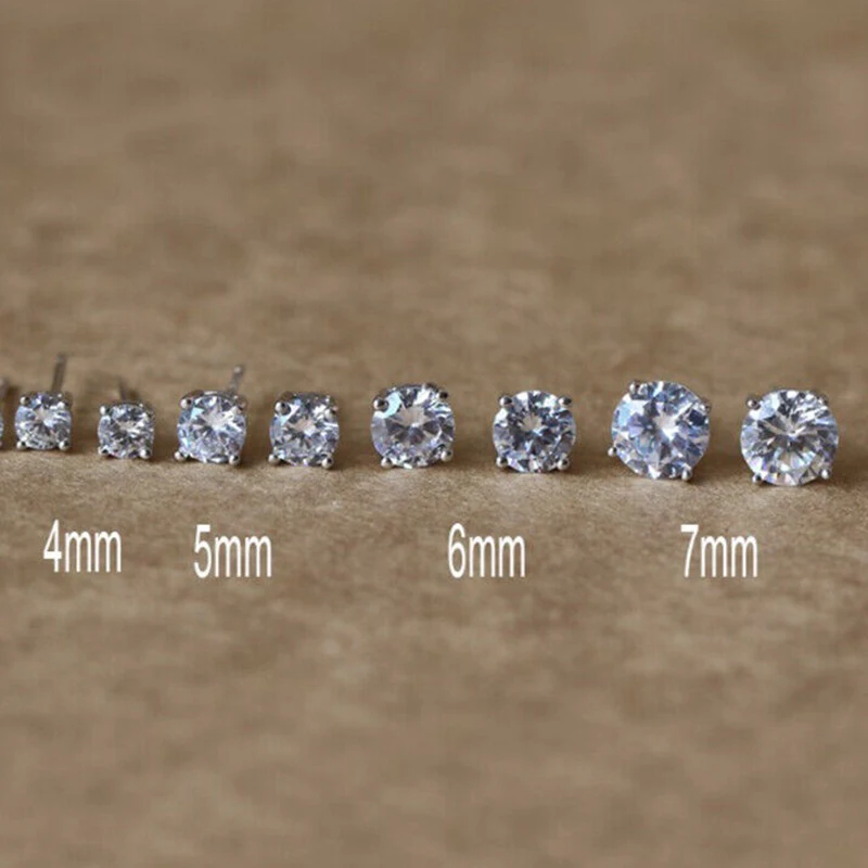 2 Pcs/bag Size 3/4/5/6mm Medical Titanium Needle True Zircon Ear Studs Earrings for Boys and Girls DIY Party Earrings
2 Pcs/bag Size 3/4/5/6mm Medical Titanium Needle True Zircon Ear Studs Earrings for Boys and Girls DIY Party Earrings