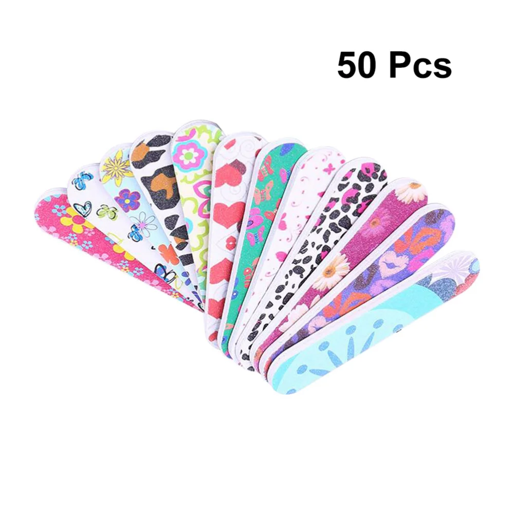 50pcs Mini Nail Files Printing Double Sided Emery Board Nail Buffers Manicure Tools (Random Pattern)
50pcs Mini Nail Files Printing Double Sided Emery Board Nail Buffers Manicure Tools (Random Pattern)