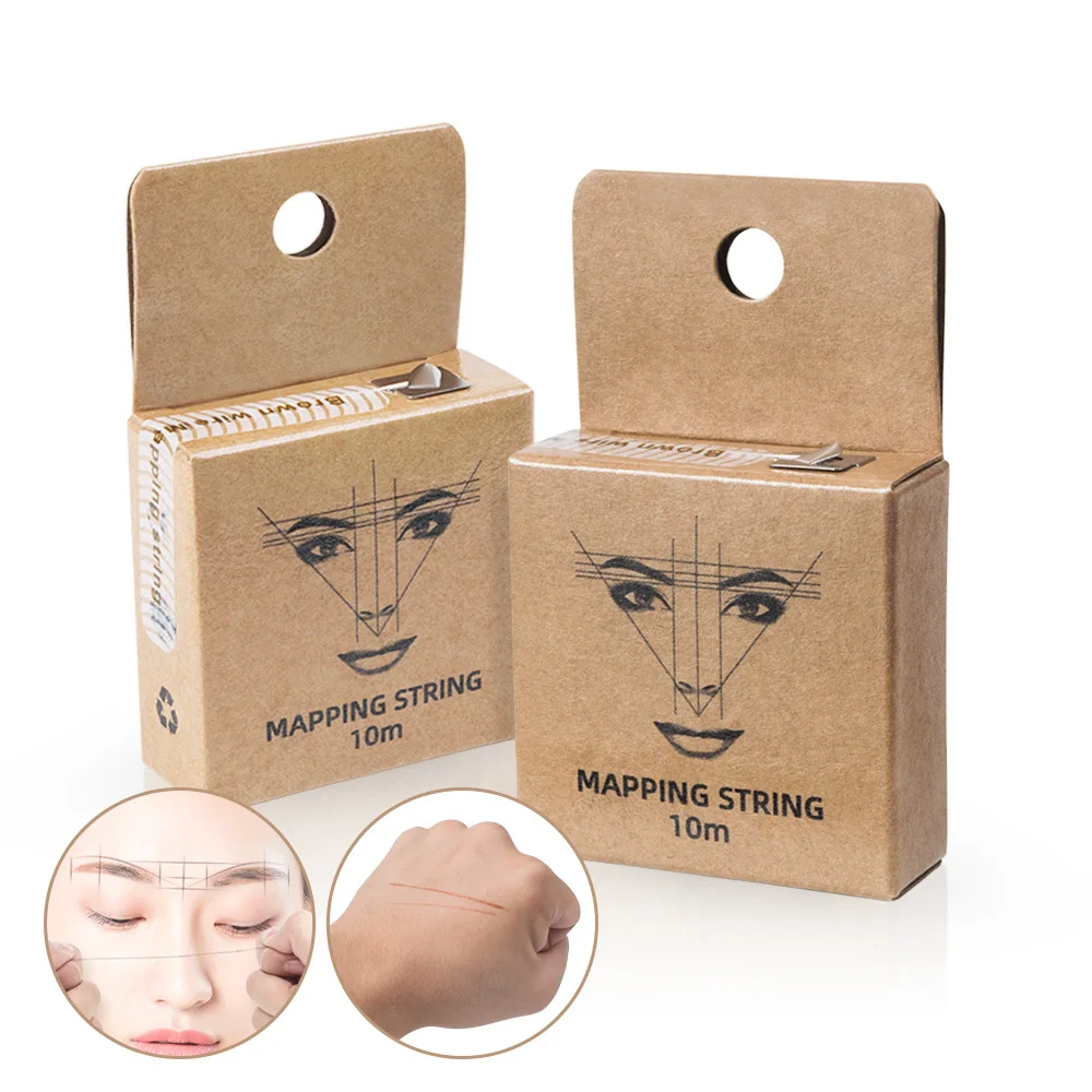New Brow Mapping Pre- Inked String Eyebrows, Eyebrow Mapping String for Microblading Microshading Cosmetic Tattoo Makeup
New Brow Mapping Pre- Inked String Eyebrows, Eyebrow Mapping String for Microblading Microshading Cosmetic Tattoo Makeup