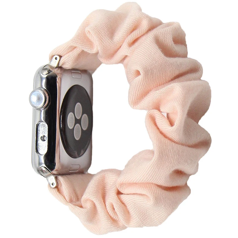 Хлопковые эластичные резинки для смарт-часов Apple Watch Band 5 4 42 мм 38 девочек женские