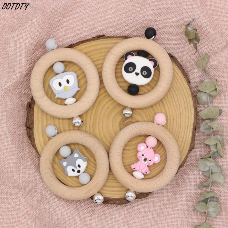 Baby Teether Rattle Newborns Bed Bell Cute Panda Koala Fox Wooden Ring Teething Chewing Soother Molar Infant Educational Toys
Baby Teether Rattle Newborns Bed Bell Cute Panda Koala Fox Wooden Ring Teething Chewing Soother Molar Infant Educational Toys