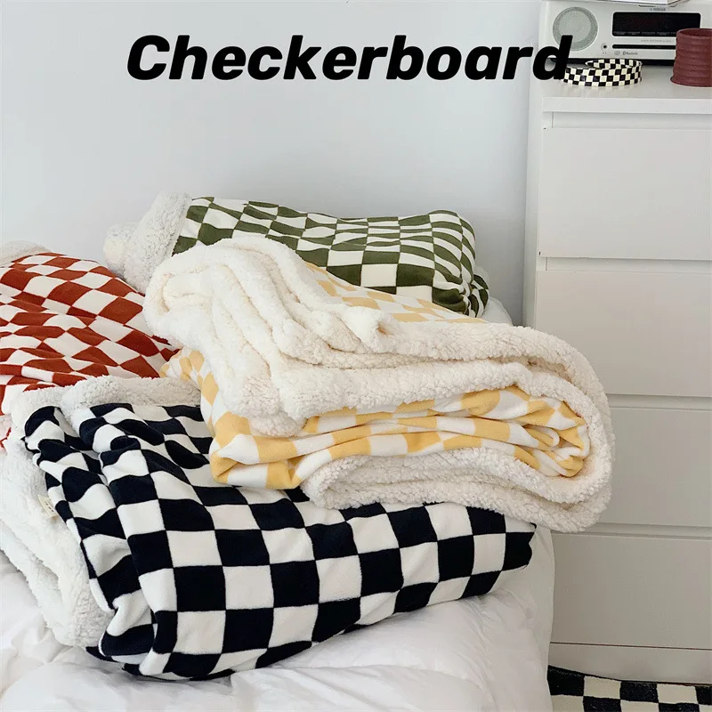 Retro Checkerboard Plaid Throw Blankets Autumn Winter Thick Warm Shawl Sofa Bed Fuzzy Soft Warm Blanket 150x200cm 100x150cm
Retro Checkerboard Plaid Throw Blankets Autumn Winter Thick Warm Shawl Sofa Bed Fuzzy Soft Warm Blanket 150x200cm 100x150cm