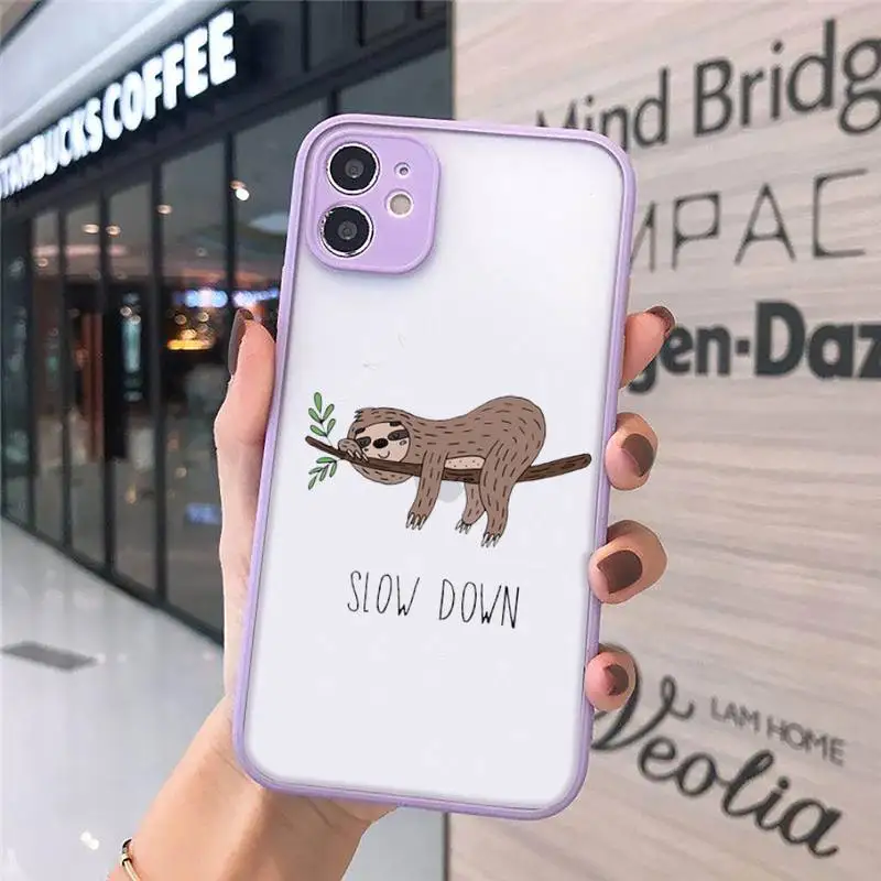 Lovely cartooon yoga sloth animal Phone Cases matte transparent For iphone 7 8 11 12 plus mini x xs xr pro max cover
Lovely cartooon yoga sloth animal Phone Cases matte transparent For iphone 7 8 11 12 plus mini x xs xr pro max cover