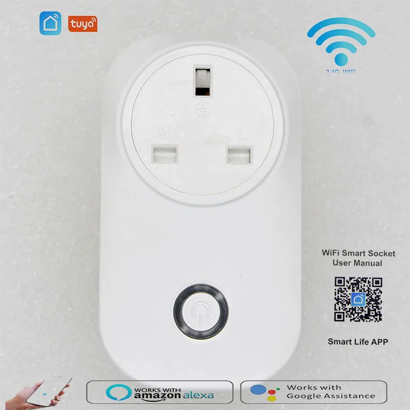 Новый Wifi Smart Socket110 ~ 240 В 10A стандарт Великобритании Беспроводная вилка работает с Alexa Google Assistant Smart Life APP Бесплатная доставка
Новый Wifi Smart Socket110 ~ 240 В 10A стандарт Великобритании Беспроводная вилка работает с Alexa Google Assistant Smart Life APP Бесплатная доставка