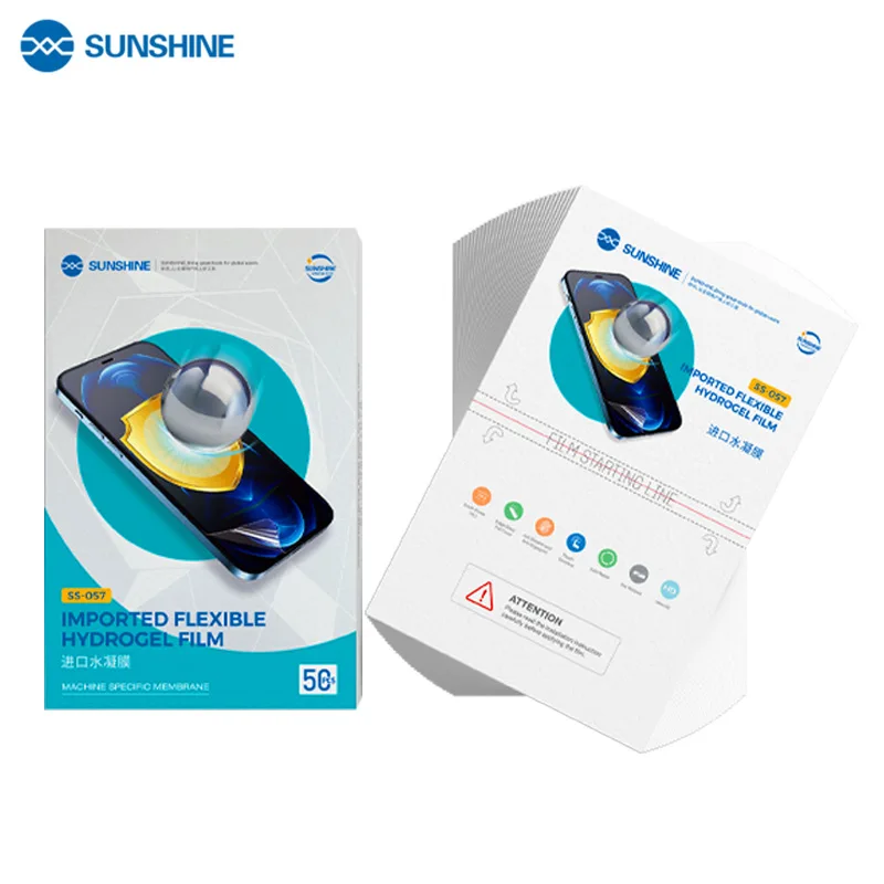 SUNSHINE 057 057B 50pcs Flexible Hydrogel HD Film for SS-890C Machine Cutting Front Film for All IPHONE Protective Cover Film
SUNSHINE 057 057B 50pcs Flexible Hydrogel HD Film for SS-890C Machine Cutting Front Film for All IPHONE Protective Cover Film