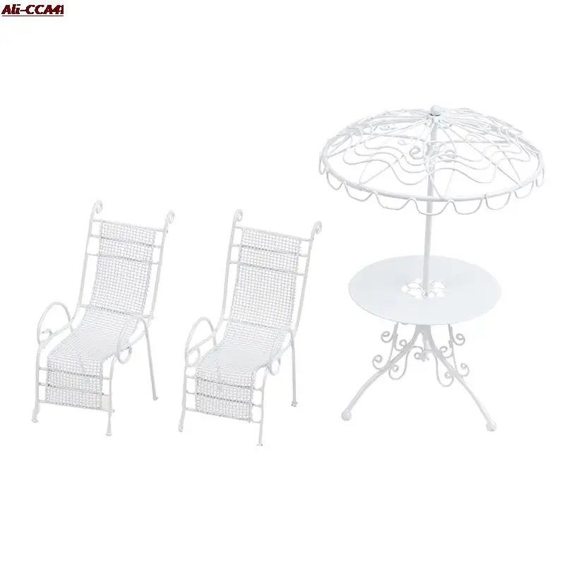 1/12 Scale White Round Table Chairs Furniture Set for Dollhouse Balcony Garden Simulation Toys for Baby Kids
1/12 Scale White Round Table Chairs Furniture Set for Dollhouse Balcony Garden Simulation Toys for Baby Kids