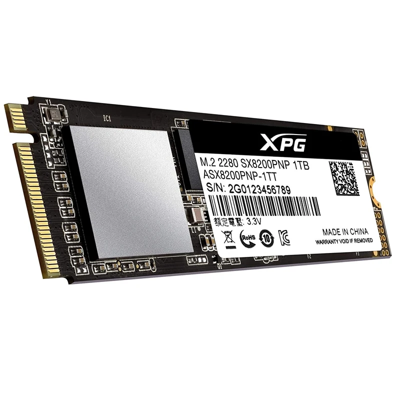 

ADATA XPG SX8200 Pro 2TB 1TB 512GB 256GB 3D NAND NVMe Gen3x4 PCIe M.2 2280 Solid State Drive R/W 3500/3000MB/s SSD