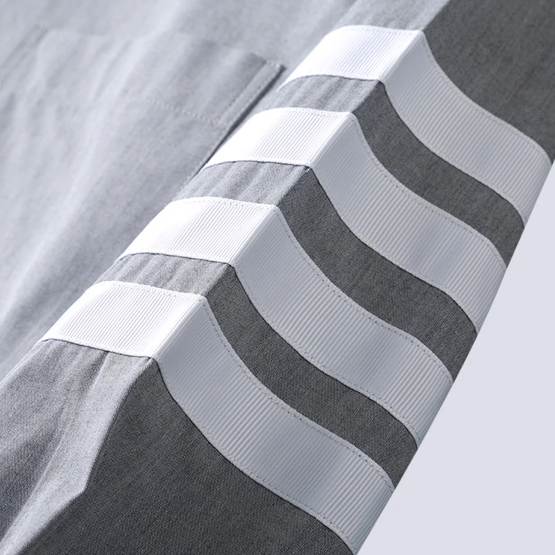 2021 TB THOM Fashion Brand Shirts Men Slim Gray Long Sleeve Casual Shirt Turn Down Collar Cotton Solid Autumn Men's Clothing
2021 TB THOM Fashion Brand Shirts Men Slim Gray Long Sleeve Casual Shirt Turn Down Collar Cotton Solid Autumn Men's Clothing