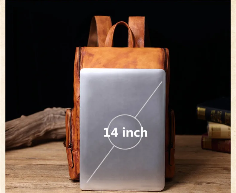 Leather Men's Bag Cowhide Backpack Men Shoulder Bag Casual Portable Laptop Backpack Travel Leisure Bag Retro Schoolbag 2021 Male
Leather Men's Bag Cowhide Backpack Men Shoulder Bag Casual Portable Laptop Backpack Travel Leisure Bag Retro Schoolbag 2021 Male