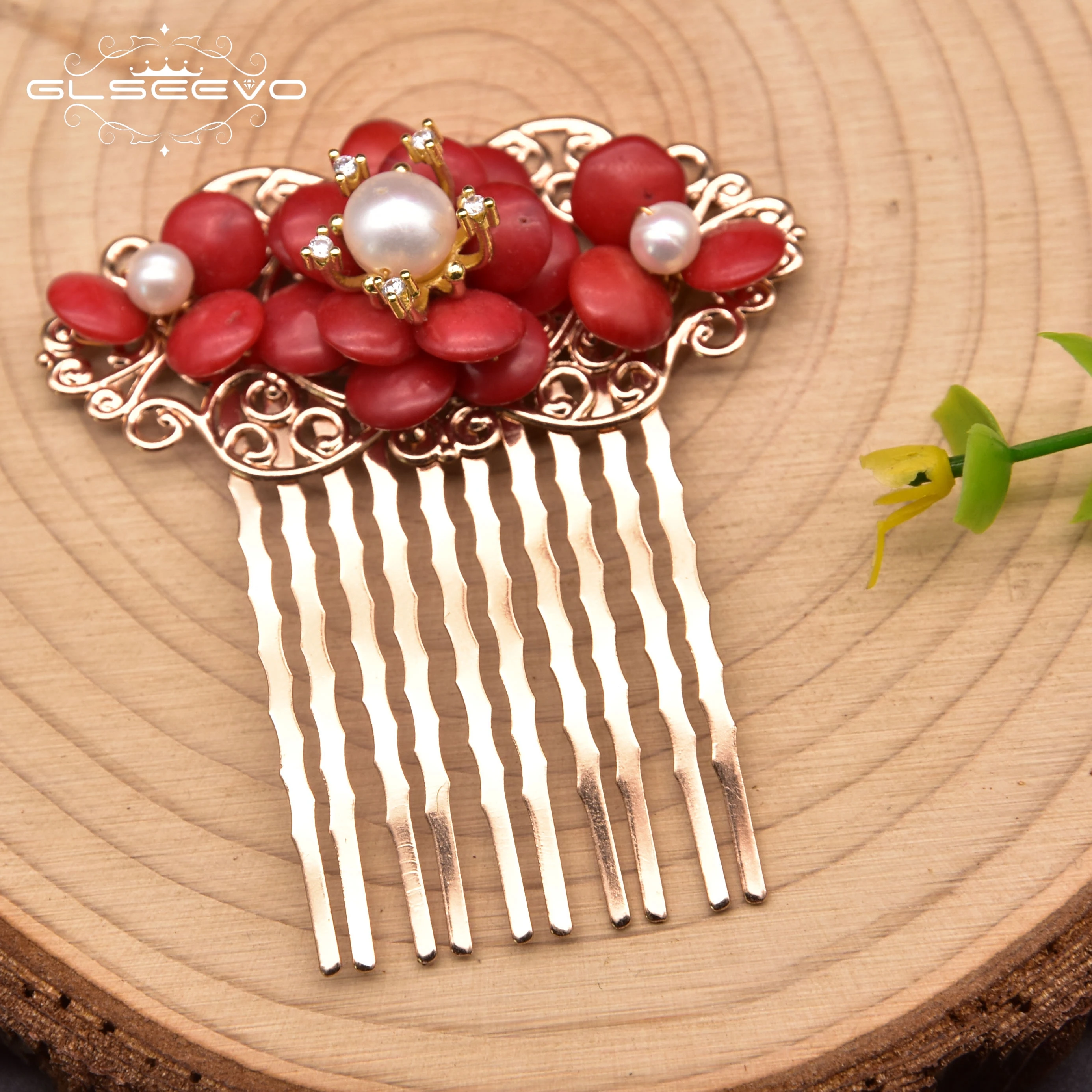 Glseevo Handmade Natural Coral Hairpin Woman Girl Birthday Party Wedding Headdress Pearl Hairpin Air Express Jewelry Gh0048
Glseevo Handmade Natural Coral Hairpin Woman Girl Birthday Party Wedding Headdress Pearl Hairpin Air Express Jewelry Gh0048