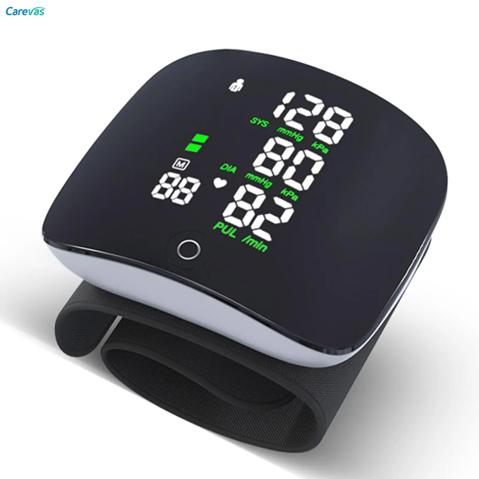 Carevas Blood Pressure Monitor Contact Screen Three-color Display Wrist Measurement Two-person Memory Records Voice Broadcast
Carevas Blood Pressure Monitor Contact Screen Three-color Display Wrist Measurement Two-person Memory Records Voice Broadcast