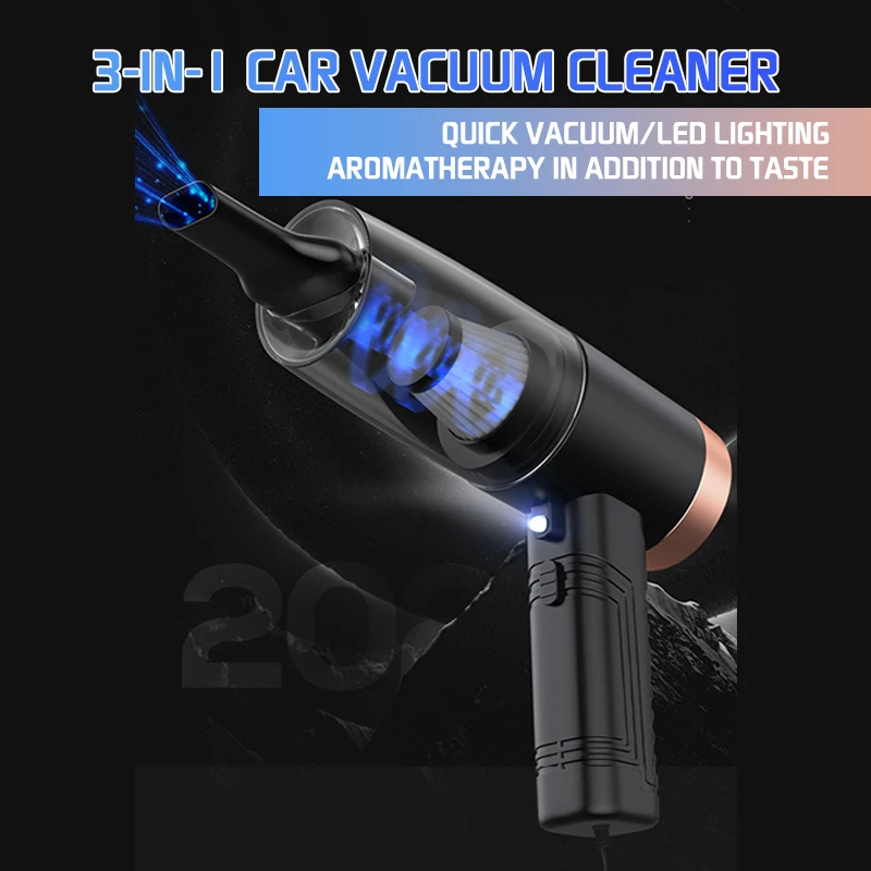 Black Car Vacuum Cleaner strong Suction Wet and Dry Car Vacuum Cleaner High Power Handheld Dust Collector for Car and Household
Black Car Vacuum Cleaner strong Suction Wet and Dry Car Vacuum Cleaner High Power Handheld Dust Collector for Car and Household