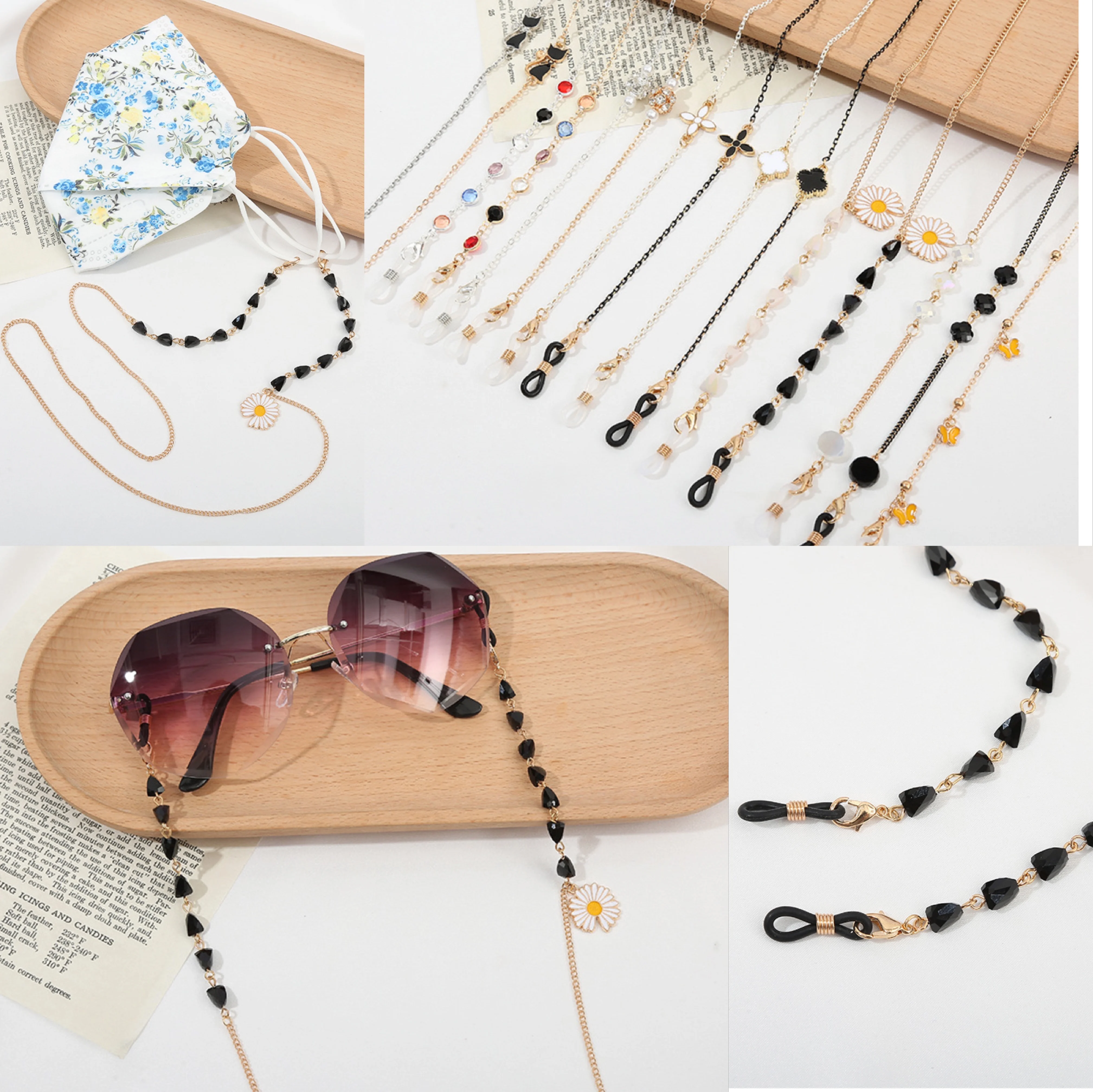 Sunglasses Masking Chains For Women Acrylic Pearl Crystal Eyeglasses Chains Lanyard Glass 2021 New Fashion Jewelry Wholesale
Sunglasses Masking Chains For Women Acrylic Pearl Crystal Eyeglasses Chains Lanyard Glass 2021 New Fashion Jewelry Wholesale