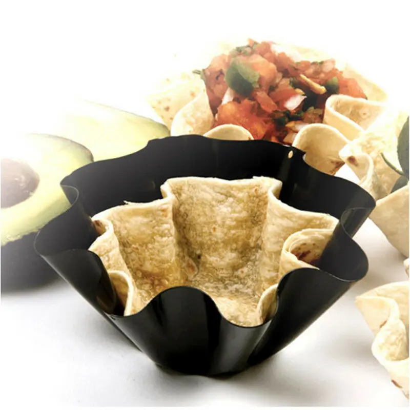 DD Delidge 1PC 6'' Carbon Steel Tortilla Mini Pan Baking Nonstick Bakeware Bowl Kitchen Homemade Taco Salad Shell Baking Mold
DD Delidge 1PC 6'' Carbon Steel Tortilla Mini Pan Baking Nonstick Bakeware Bowl Kitchen Homemade Taco Salad Shell Baking Mold