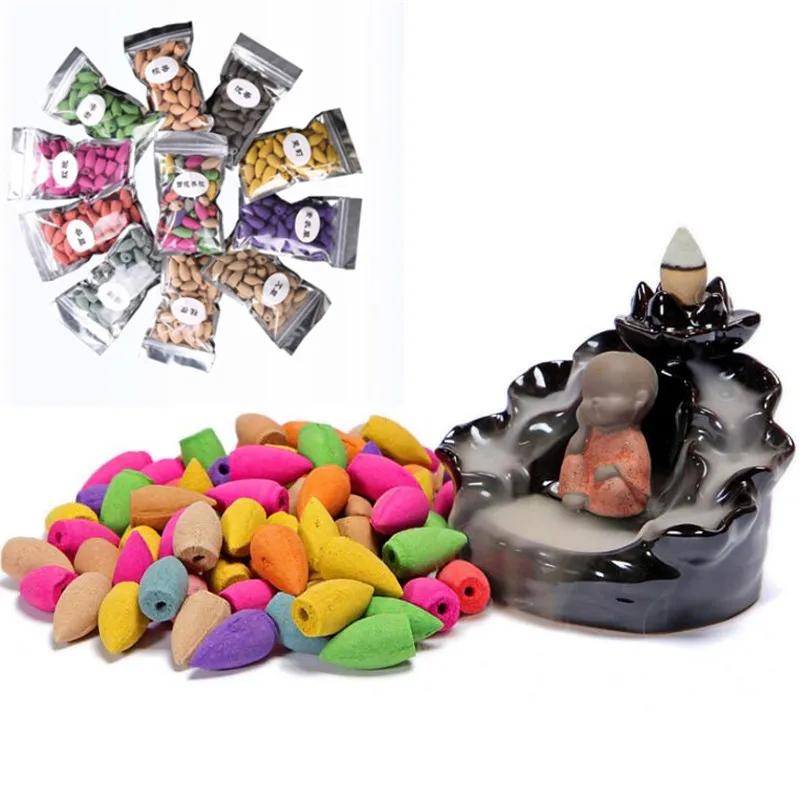 40pcs Natural Reflux Tower Incense Cones For Backflow Tower Accessories Colorful Incense Rose Lemon Sandalwood Tea Agarwood
40pcs Natural Reflux Tower Incense Cones For Backflow Tower Accessories Colorful Incense Rose Lemon Sandalwood Tea Agarwood