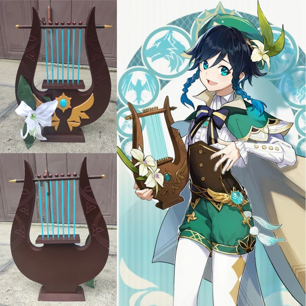 Genshin Impact Barbatos Venti Cosplay Prop Weapon Harp West Wind Hunting Bow Halloween Props Christmas Gifts
Genshin Impact Barbatos Venti Cosplay Prop Weapon Harp West Wind Hunting Bow Halloween Props Christmas Gifts