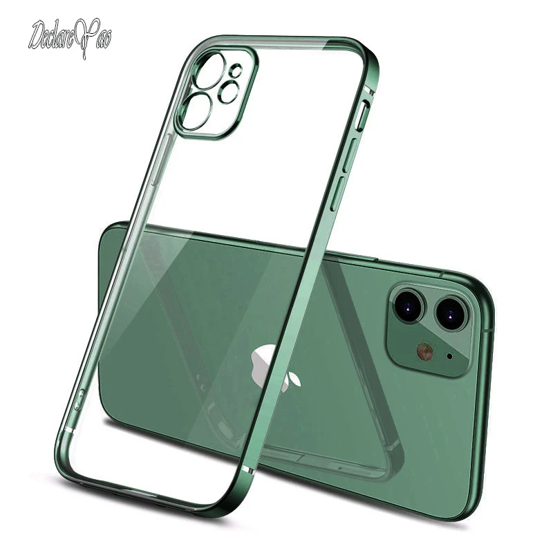 13 Mini Case DECLAREYAO Luxury Ultra Slim Plating Clear Soft Cover For iPhone 11 12 Pro Max Case Transparent Silicone Shockproof
13 Mini Case DECLAREYAO Luxury Ultra Slim Plating Clear Soft Cover For iPhone 11 12 Pro Max Case Transparent Silicone Shockproof